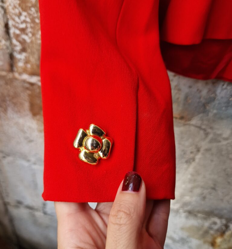 Giacca rossa vintage by Valentino - immagine 9