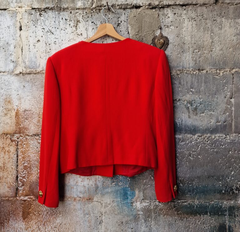 Giacca rossa vintage by Valentino - immagine 8