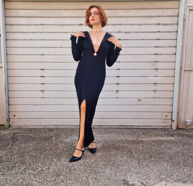 Abito lungo nero Ritmo by La Perla - immagine 6