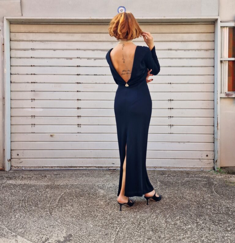 Abito lungo nero Ritmo by La Perla - immagine 3