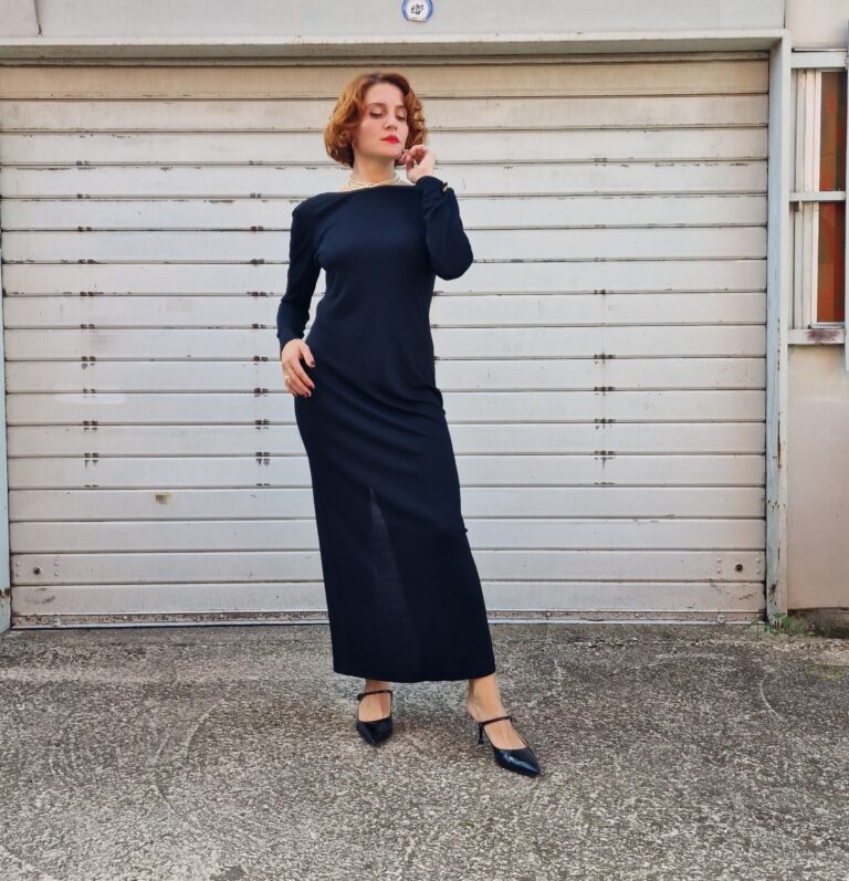 Abito lungo nero Ritmo by La Perla - immagine 2