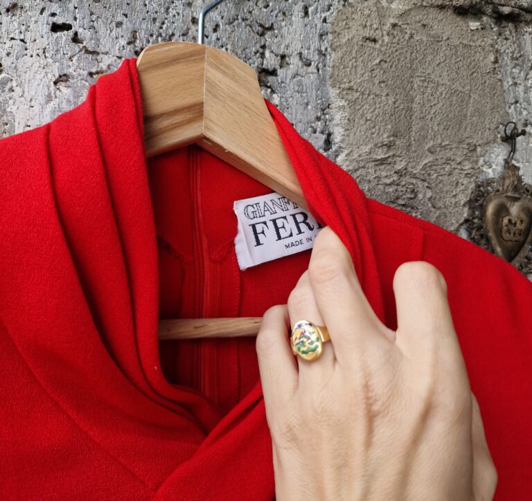 Abito rosso Gianfranco Ferré - immagine 9