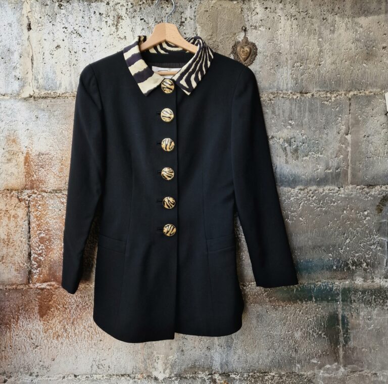 Giacca vintage by Genny colletto zebrato - immagine 2