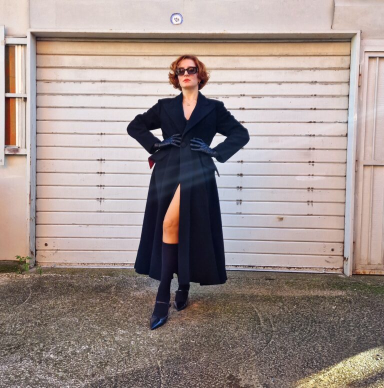 Perfect black coat by Moschino - immagine 4