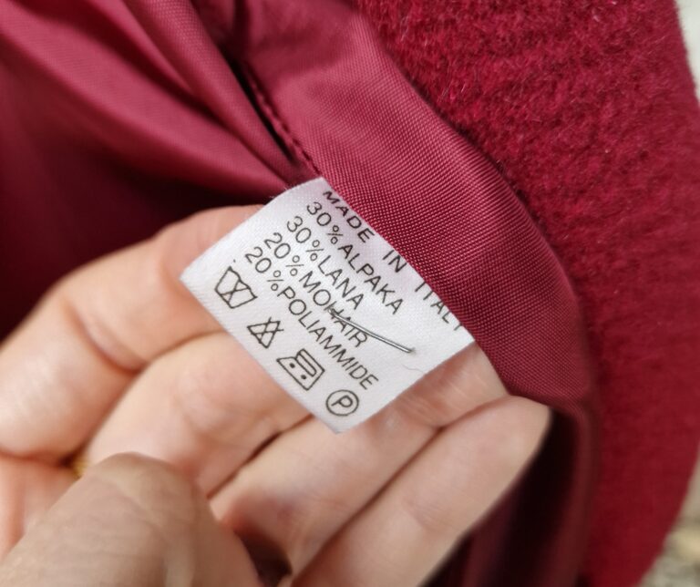 Cappotto vintage Burgundy lana Alpaca - immagine 5