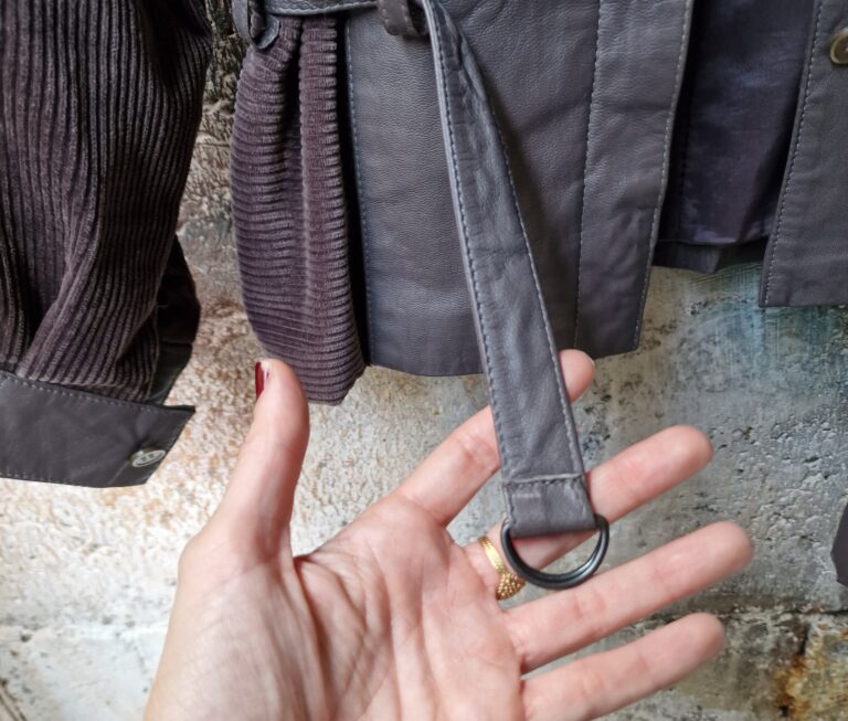 Giacca pelle e velluto a costine - immagine 10