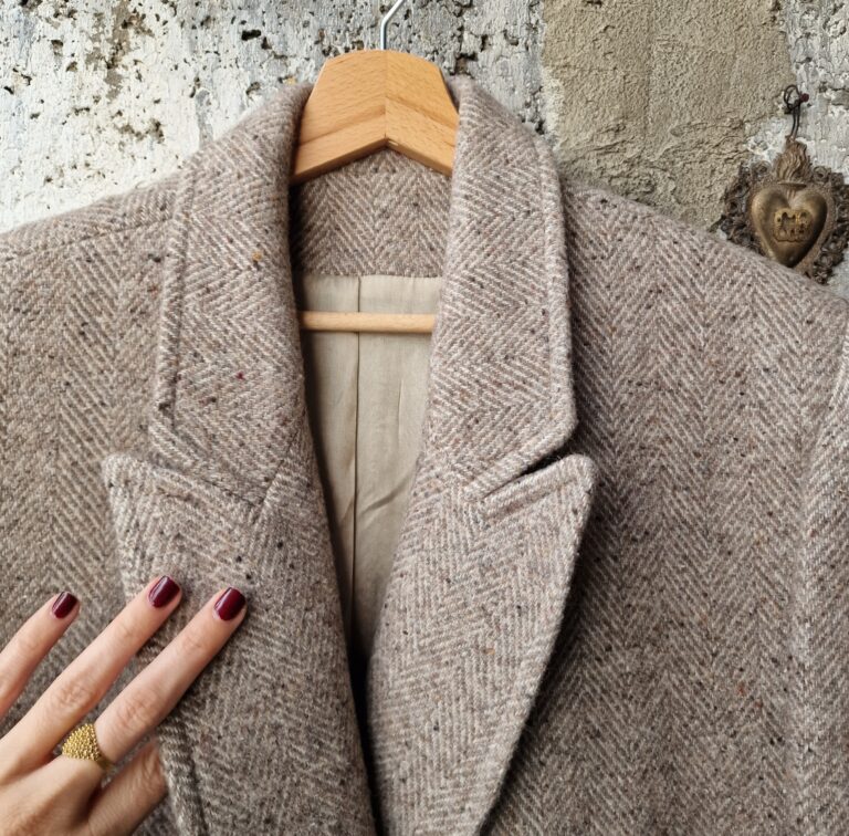 Cappotto vintage ma nuovo in Pura lana spigata - immagine 12