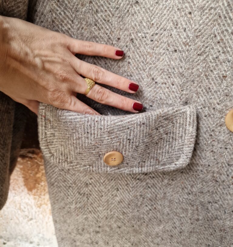 Cappotto vintage ma nuovo in Pura lana spigata - immagine 11