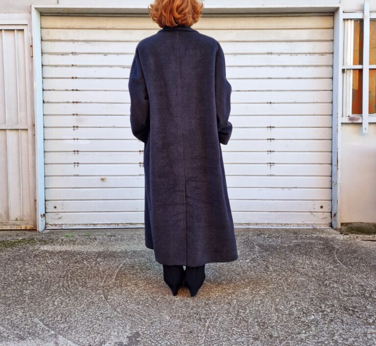 Cappotto grigio 100% lana vintage but newi - immagine 8