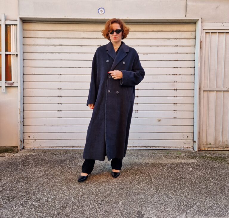 Cappotto grigio 100% lana vintage but newi - immagine 3