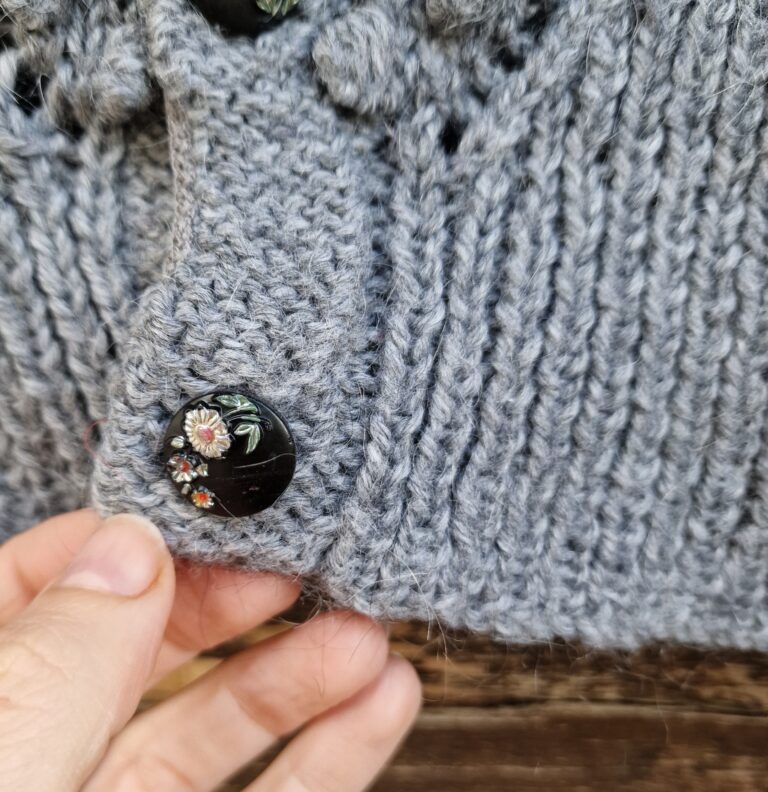 Cardigan tirolese handmade lana - immagine 8
