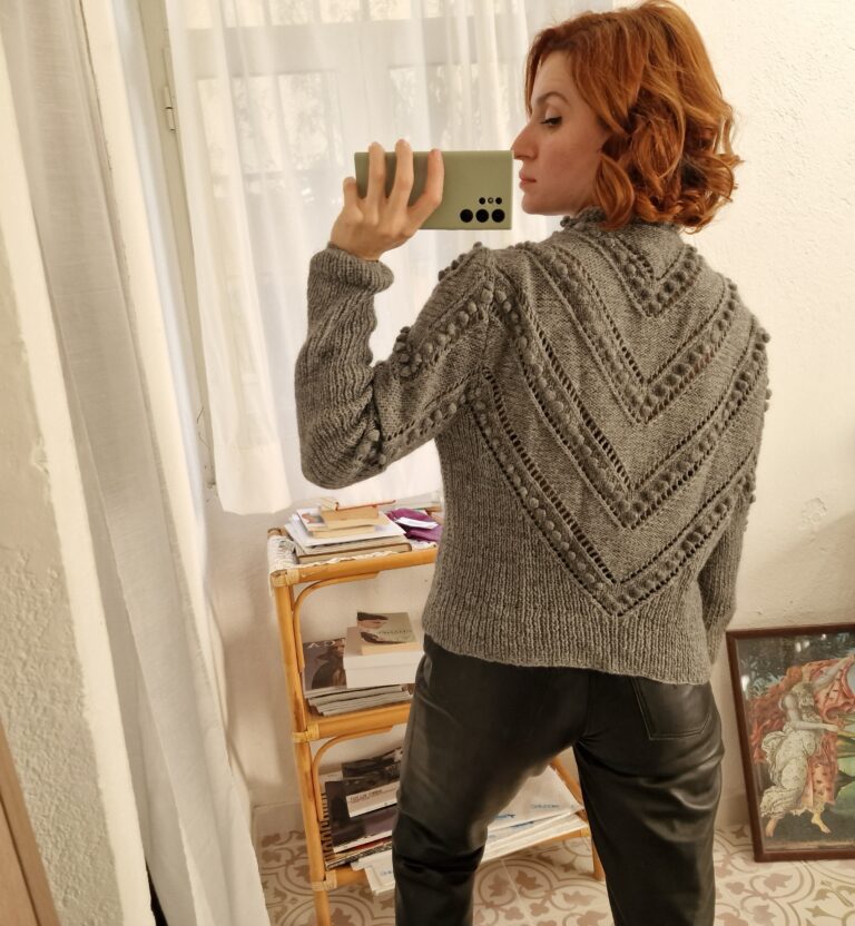 Cardigan tirolese handmade lana - immagine 7