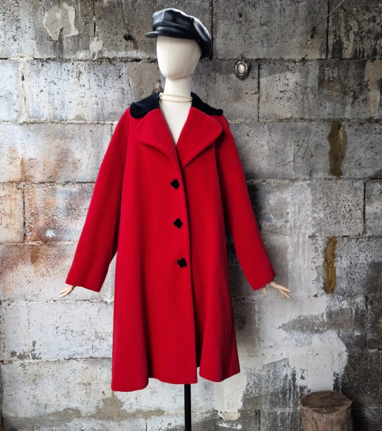 Moschino vintage Red coat Lana & Cashmere - immagine 6