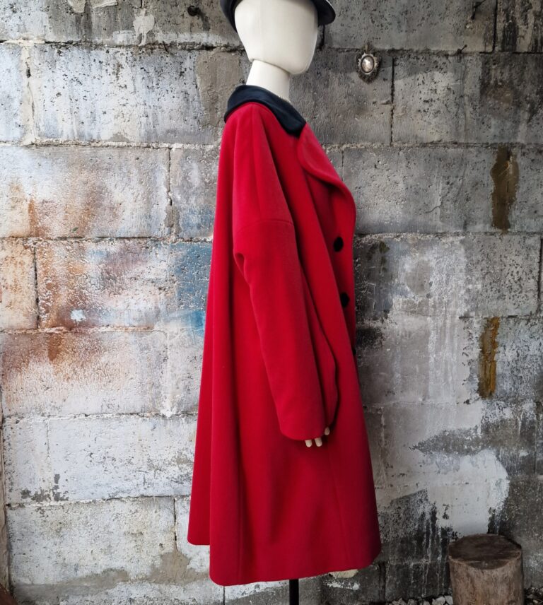 Moschino vintage Red coat Lana & Cashmere - immagine 9