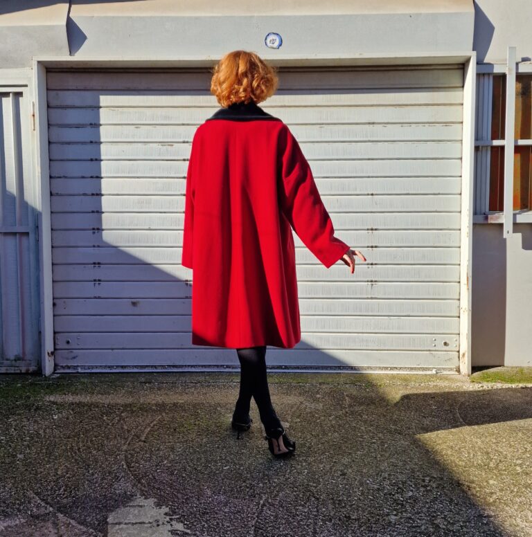 Moschino vintage Red coat Lana & Cashmere - immagine 5