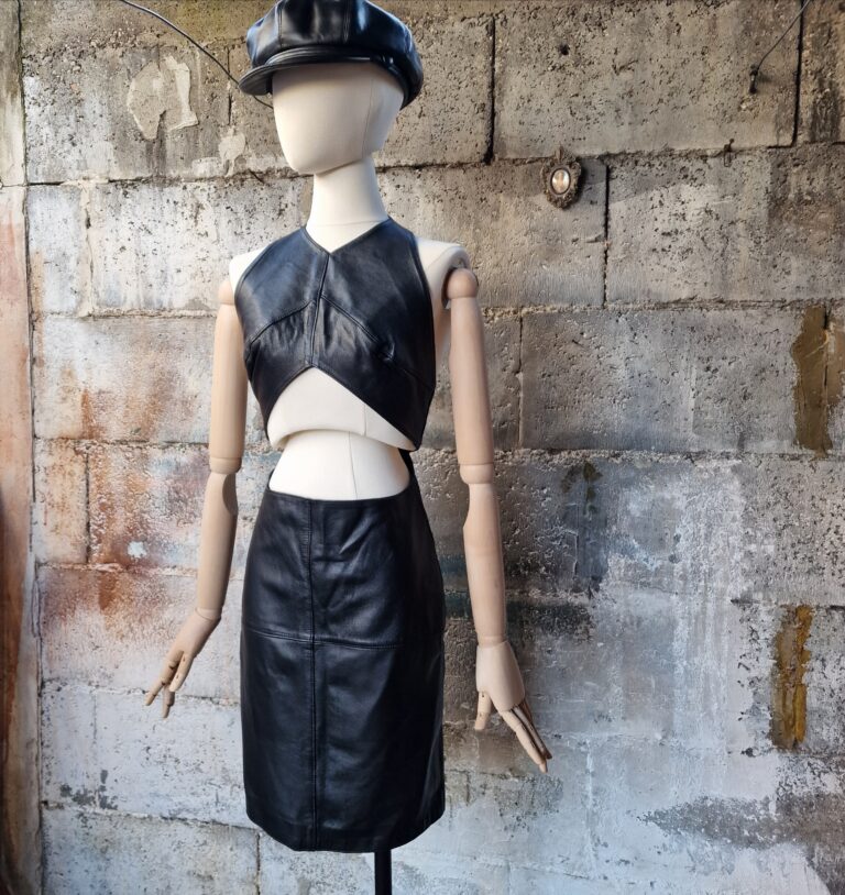 Abito vintage vera pelle - immagine 7