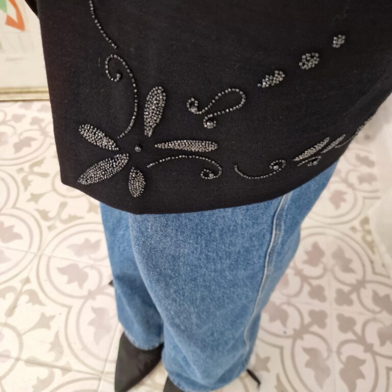Abito vintage sartoriale nero - immagine 3