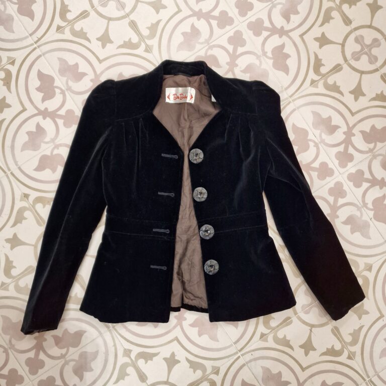 Giacca vintage velluto Betty Barclay - immagine 2