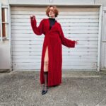 La Perla vestaglia in velluto rosso