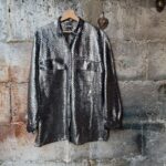 Camicia argento metallizzato Luisa Spagnoli