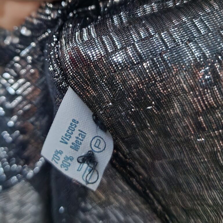 Camicia argento metallizzato Luisa Spagnoli - immagine 3
