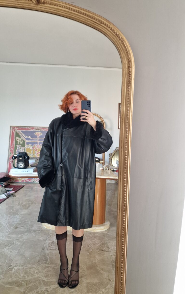 Cappotto pelle ed ecopelliccia by Marina Rinaldi - immagine 2