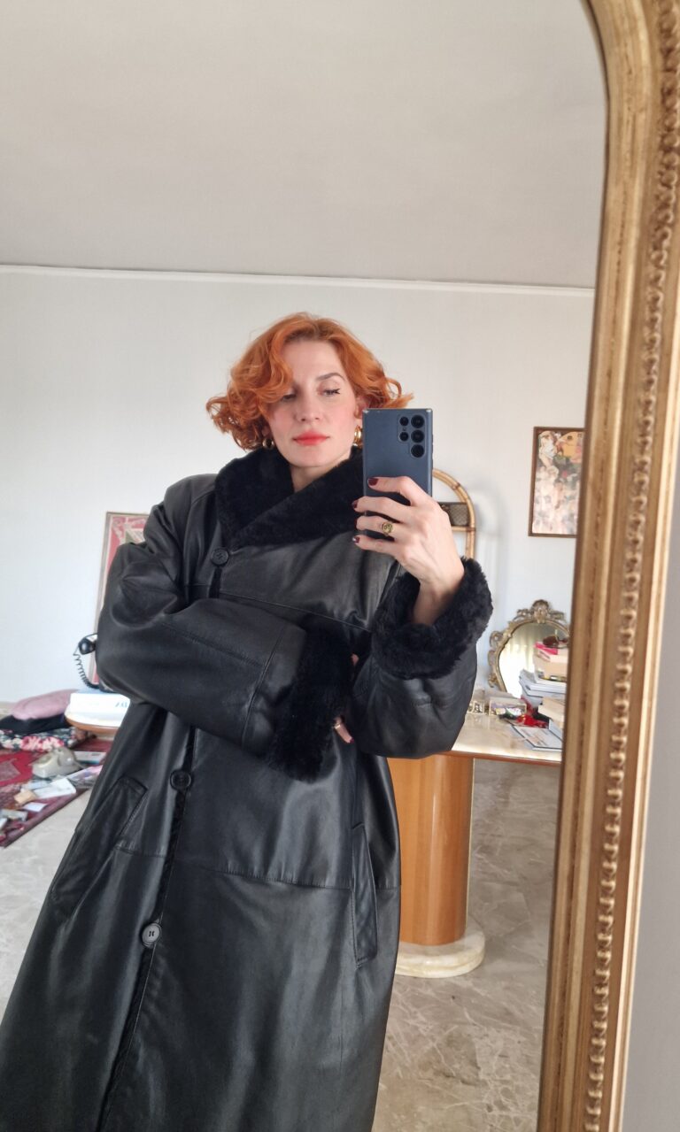 Cappotto pelle ed ecopelliccia by Marina Rinaldi - immagine 3