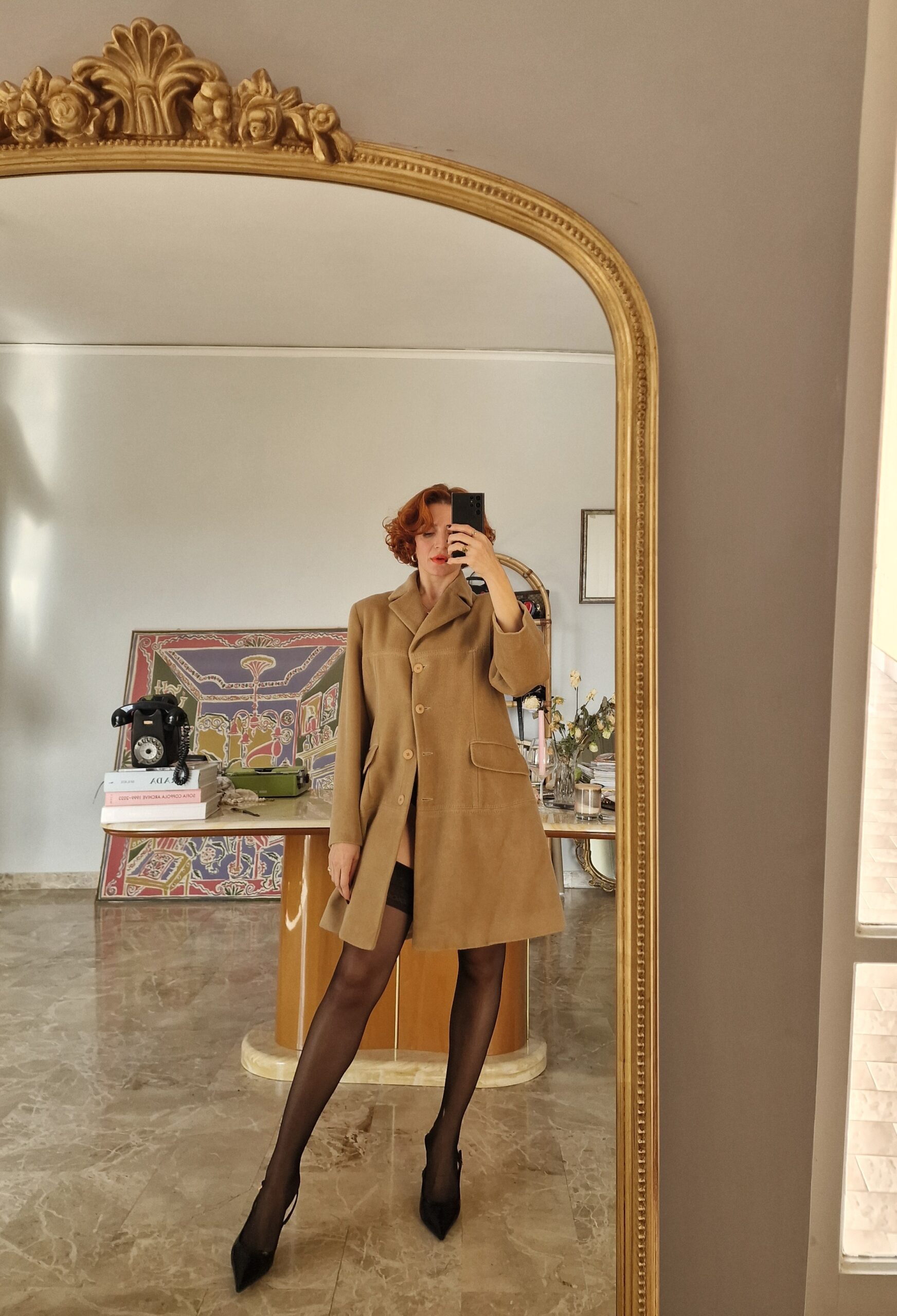 Cappotto vintage ma nuovo Pura Lana cammello - immagine 2