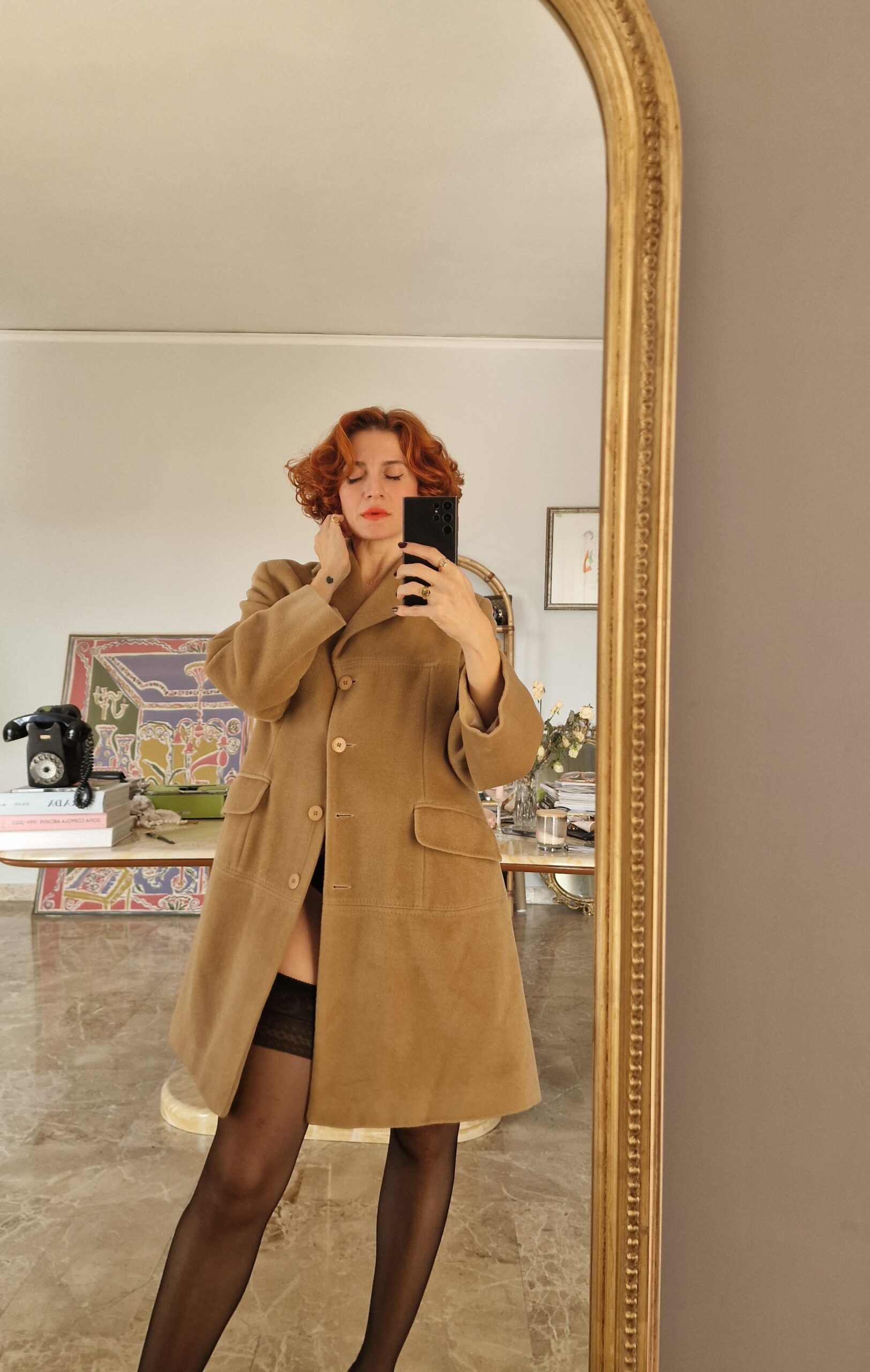 Cappotto vintage ma nuovo Pura Lana cammello