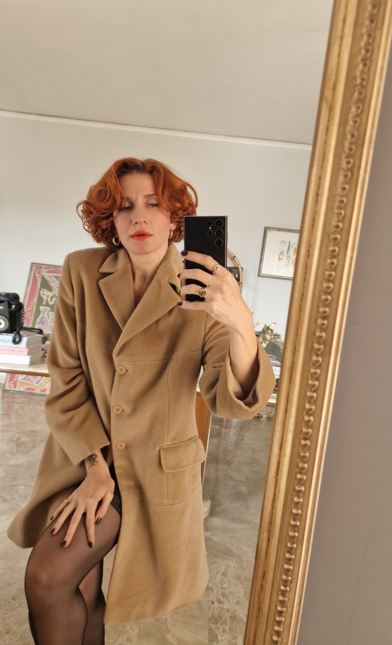 Cappotto vintage ma nuovo Pura Lana cammello - immagine 6