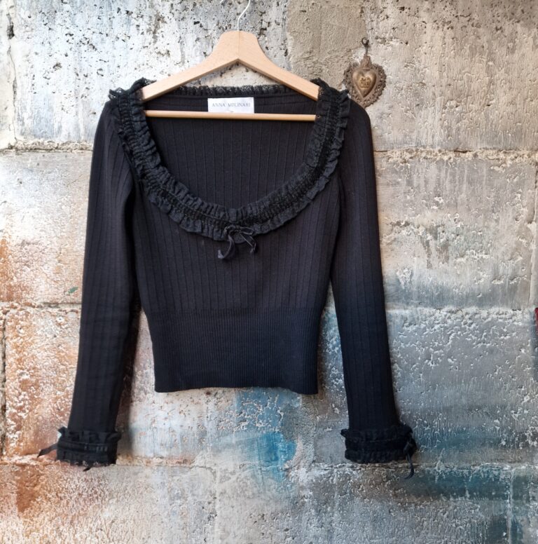 Maglia vintage con pizzo by Anna Molinari - immagine 5