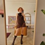 Top in Pura Seta con ricami chocolate by La Perla