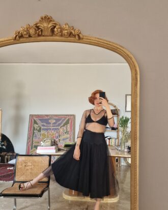 Completo vintage d'archivio in tulle e Seta by Complice (Gianni Versace)