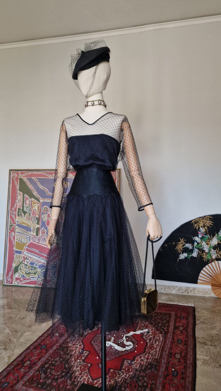 Completo vintage d'archivio in tulle e Seta by Complice (Gianni Versace) - immagine 3