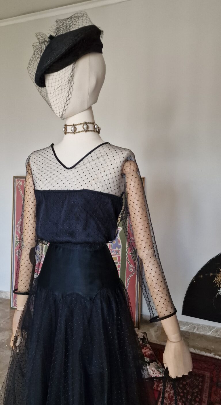 Completo vintage d'archivio in tulle e Seta by Complice (Gianni Versace) - immagine 4