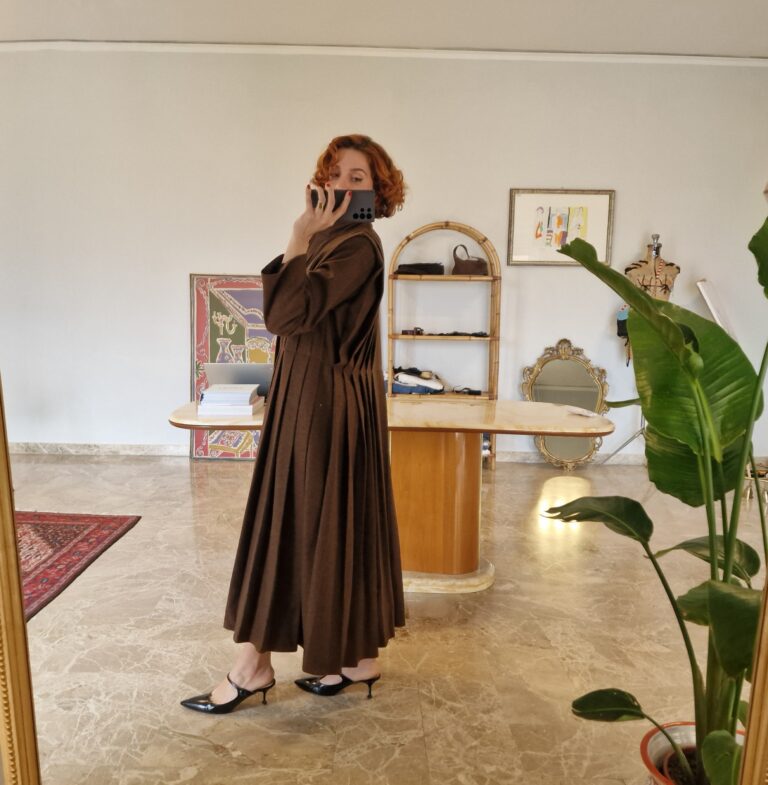 Complice by Gianni Versace vintage plissé coat - immagine 11