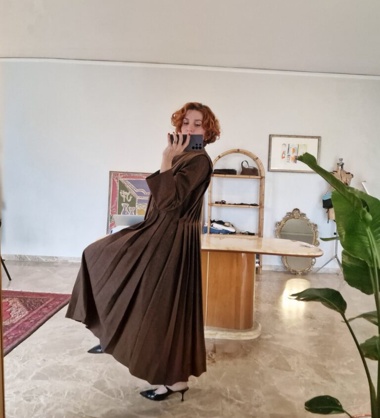 Complice by Gianni Versace vintage plissé coat - immagine 9