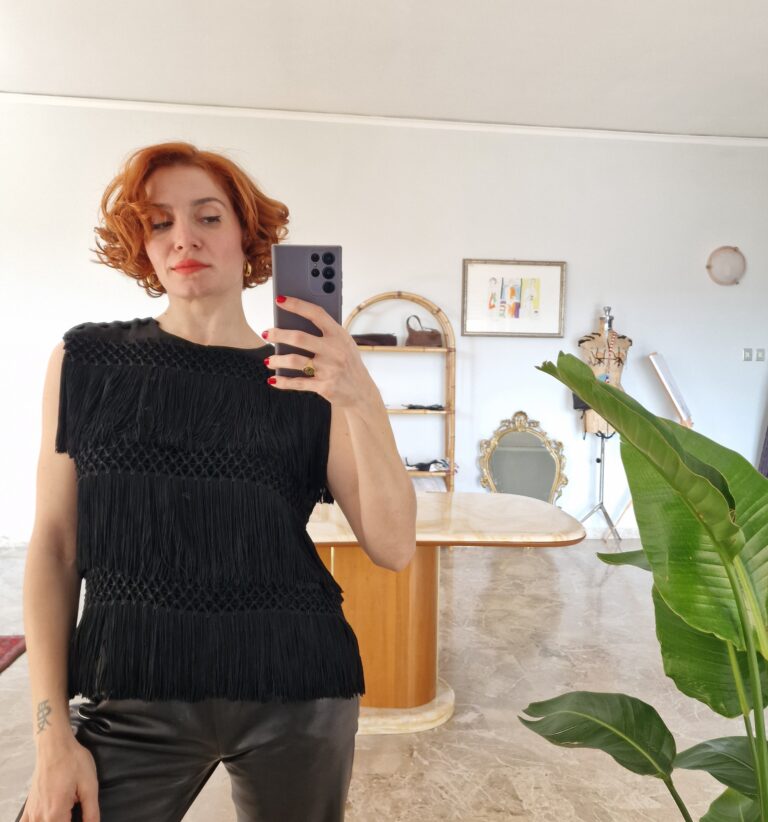 Moschino vintage rare fringe top - immagine 3