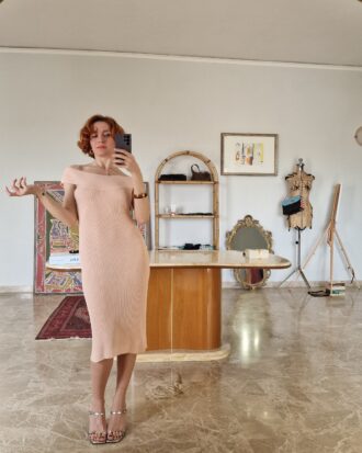 Abito in maglia rosa Light by FENDI