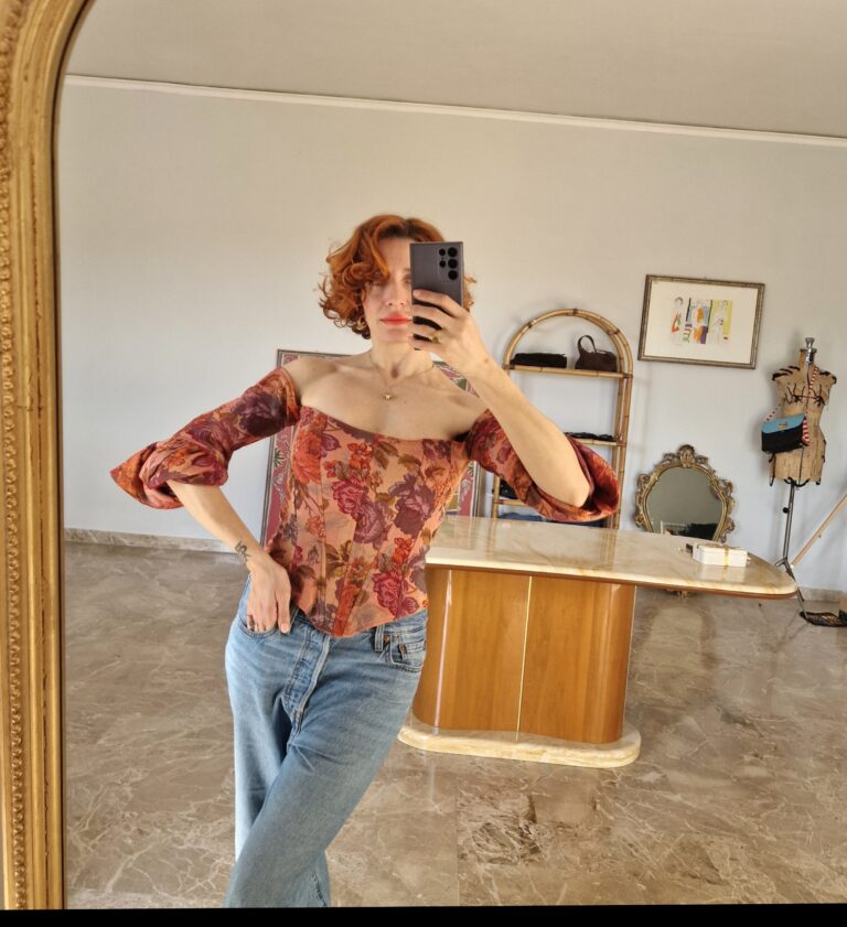 Corsetto sartoriale broccato - immagine 4