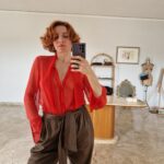 Camicia crépe seta aragosta