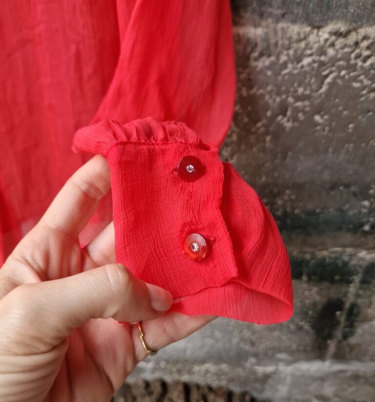 Camicia crépe seta aragosta - immagine 5