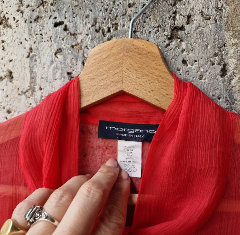 Camicia crépe seta aragosta - immagine 3
