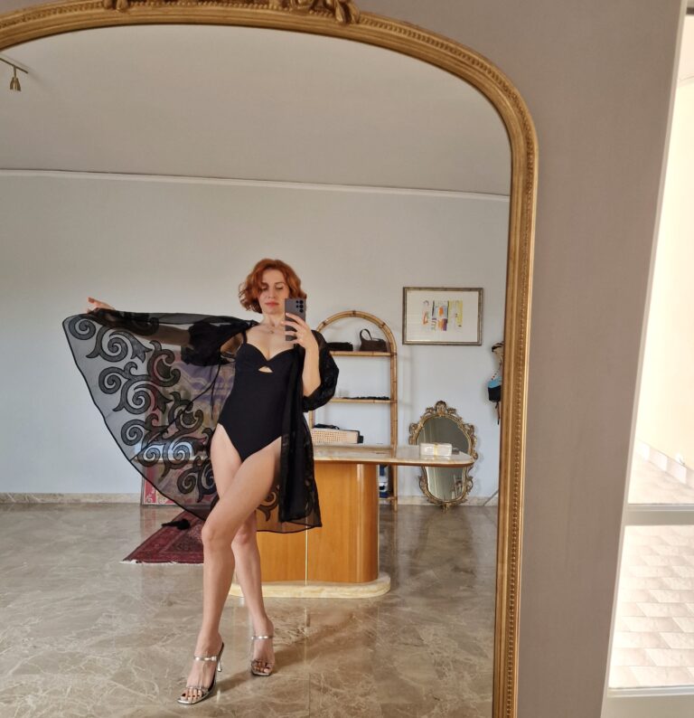 Fendi vintage Organza cape