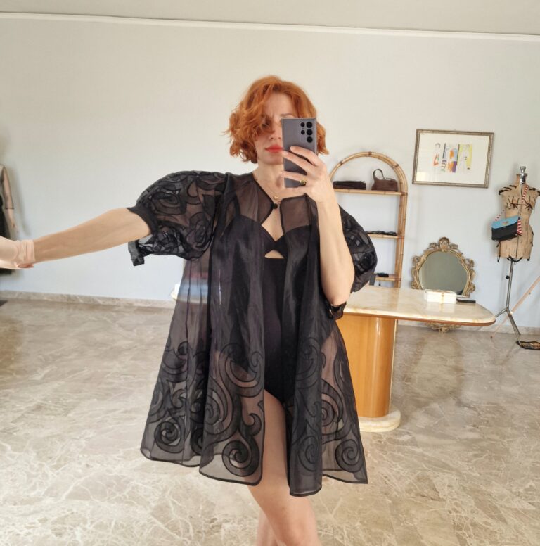 Fendi vintage Organza cape - immagine 5