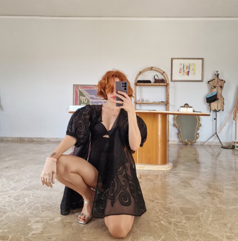Fendi vintage Organza cape - immagine 8