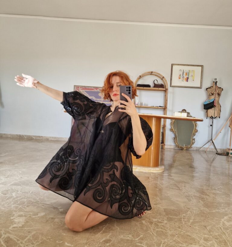 Fendi vintage Organza cape - immagine 3
