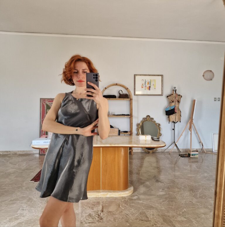 Abito Argento liquido vintage anni 90 - immagine 6