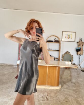 Abito Argento liquido vintage anni 90