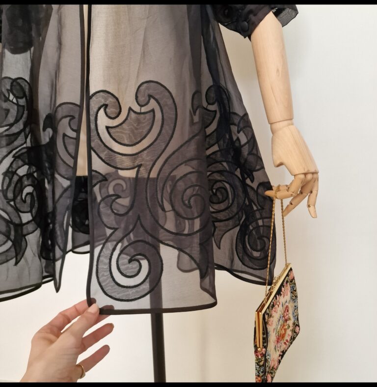 Fendi vintage Organza cape - immagine 13